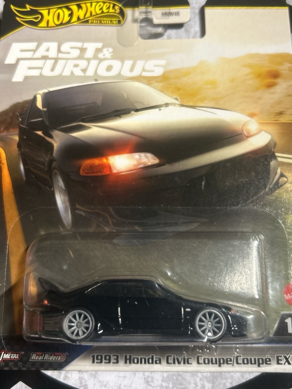 Hot Wheels Fast & Furious 1993 Honda Civic Coupe - Black